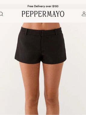 Peppermayo Freedom Mini Shorts - Black